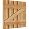 Ekena Millwork Spaced Board-n-Batten Shutters w/Z-Bar, Rough Sawn Western Red Cedar, 28 7/8W x 24H, PR RBS06Z29X024RWR - alternate 5